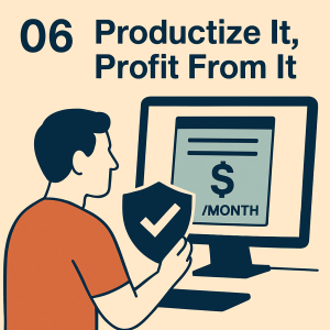 Productize It, Profit From It