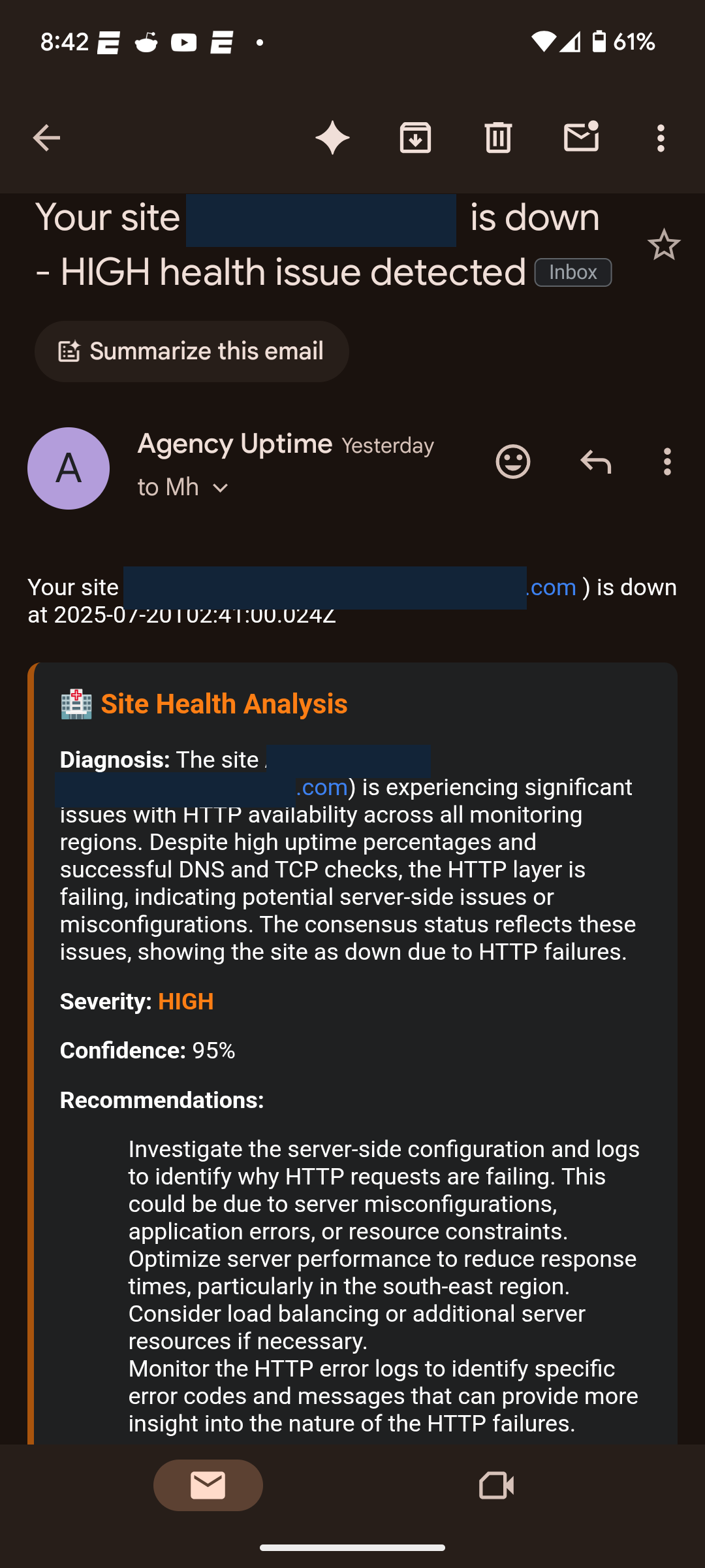 AI Alert Example